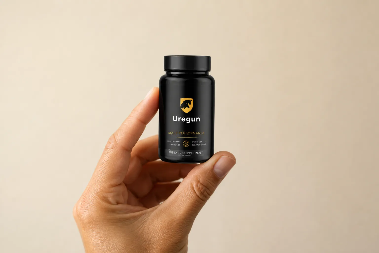 Urogun — Verpackung in der Hand