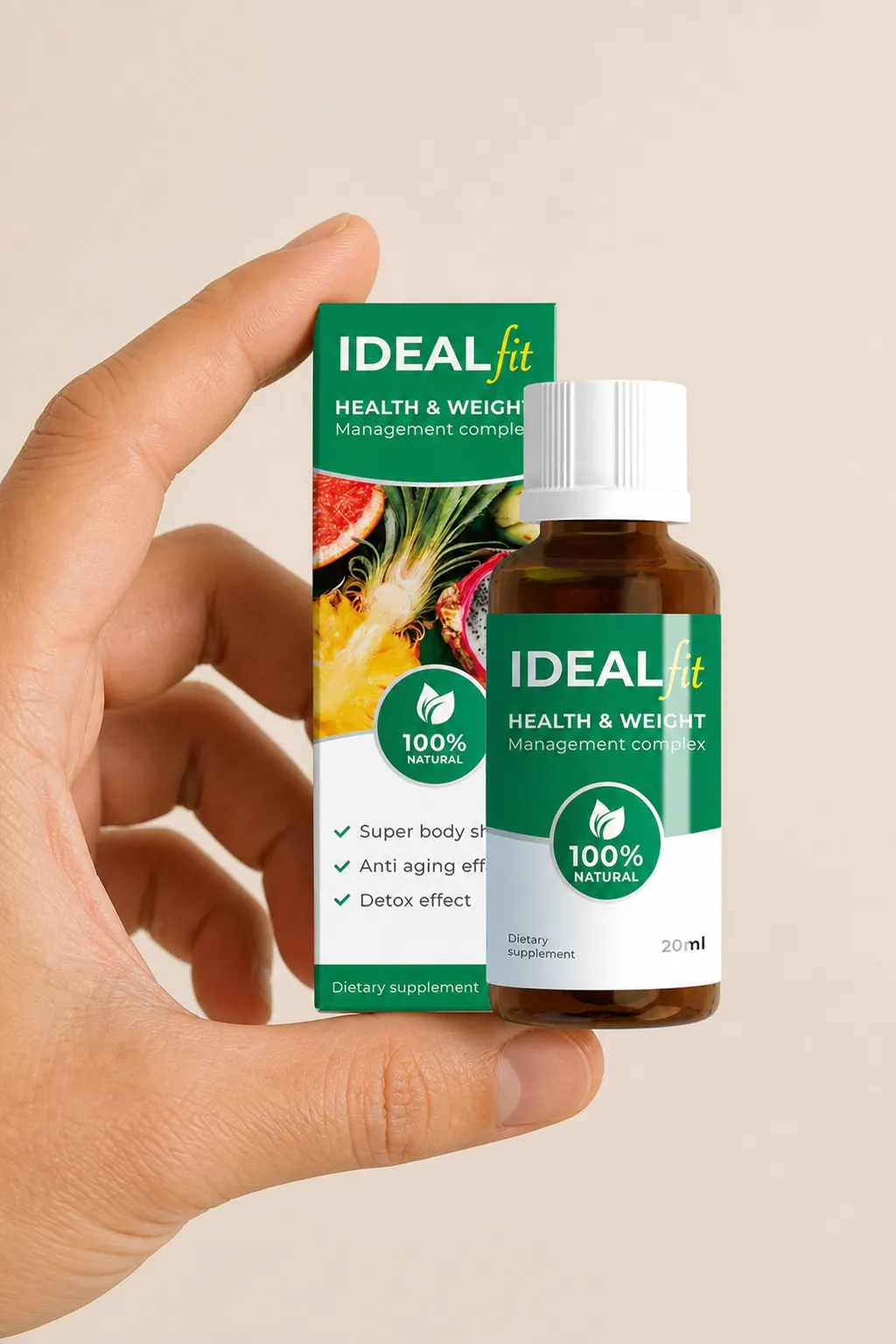 IdealFit — Verpackung in der Hand
