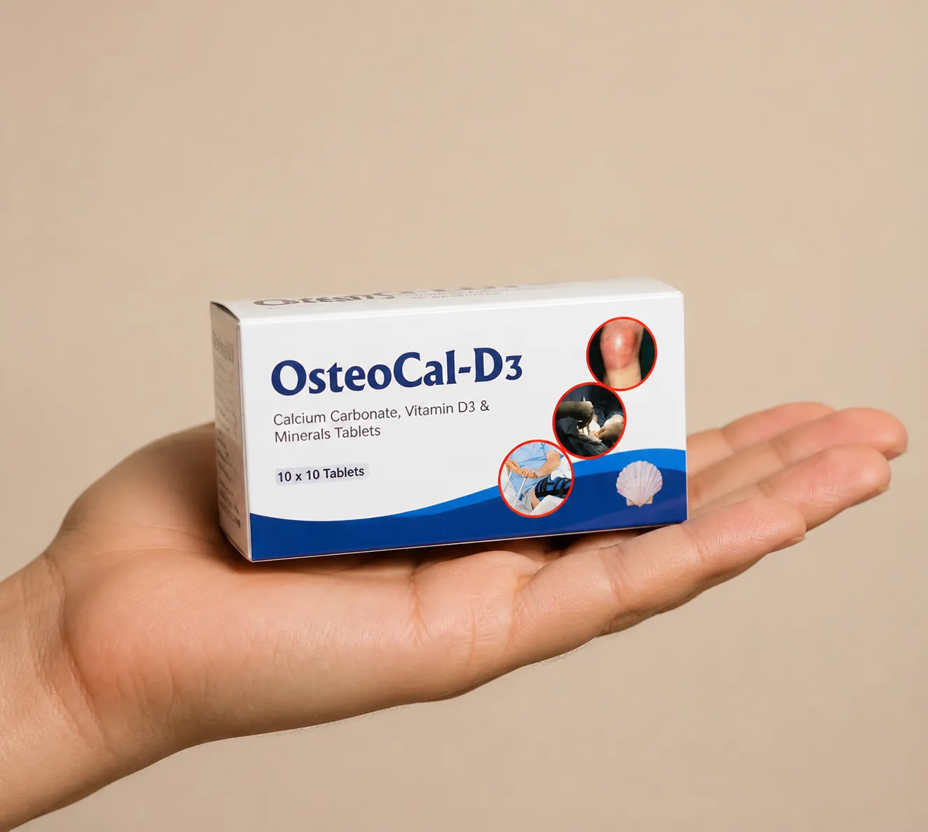 Flexosamine — Verpackung in der Hand