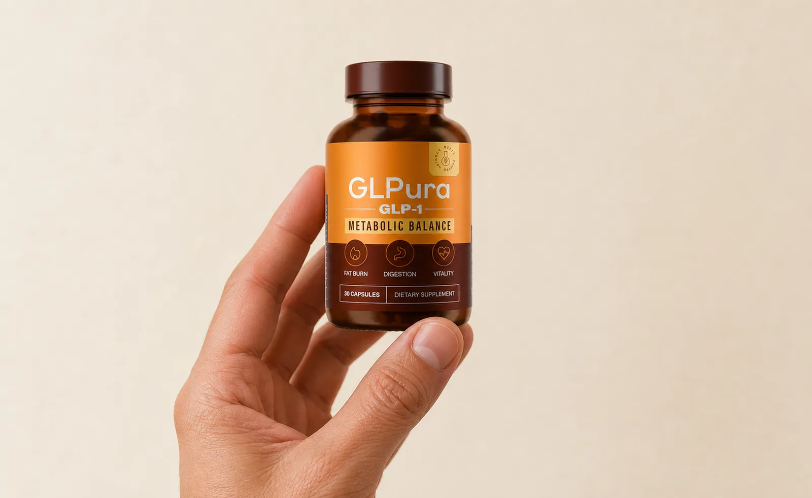 Glpura — Verpackung in der Hand