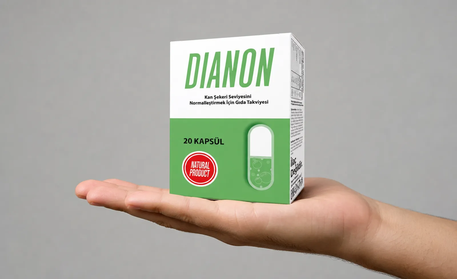 Dianon — Verpackung in der Hand