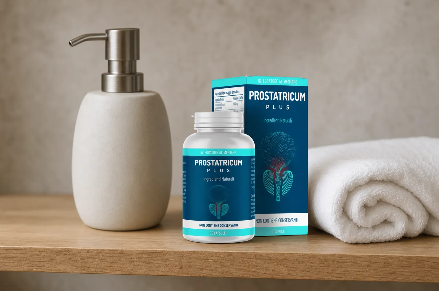 Prostatricum PLUS — Verpackung im Alltag