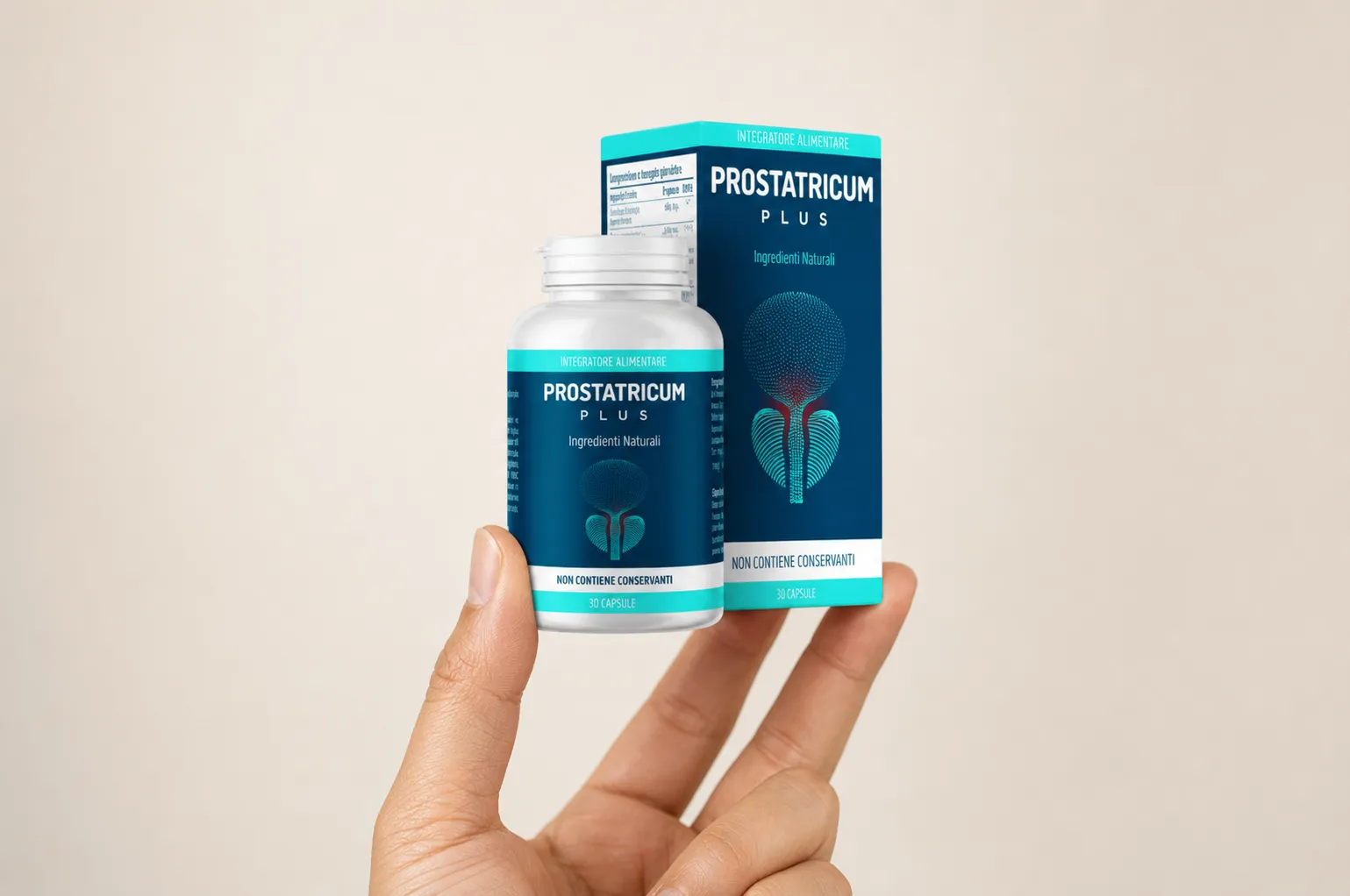 Prostatricum PLUS — Verpackung in der Hand