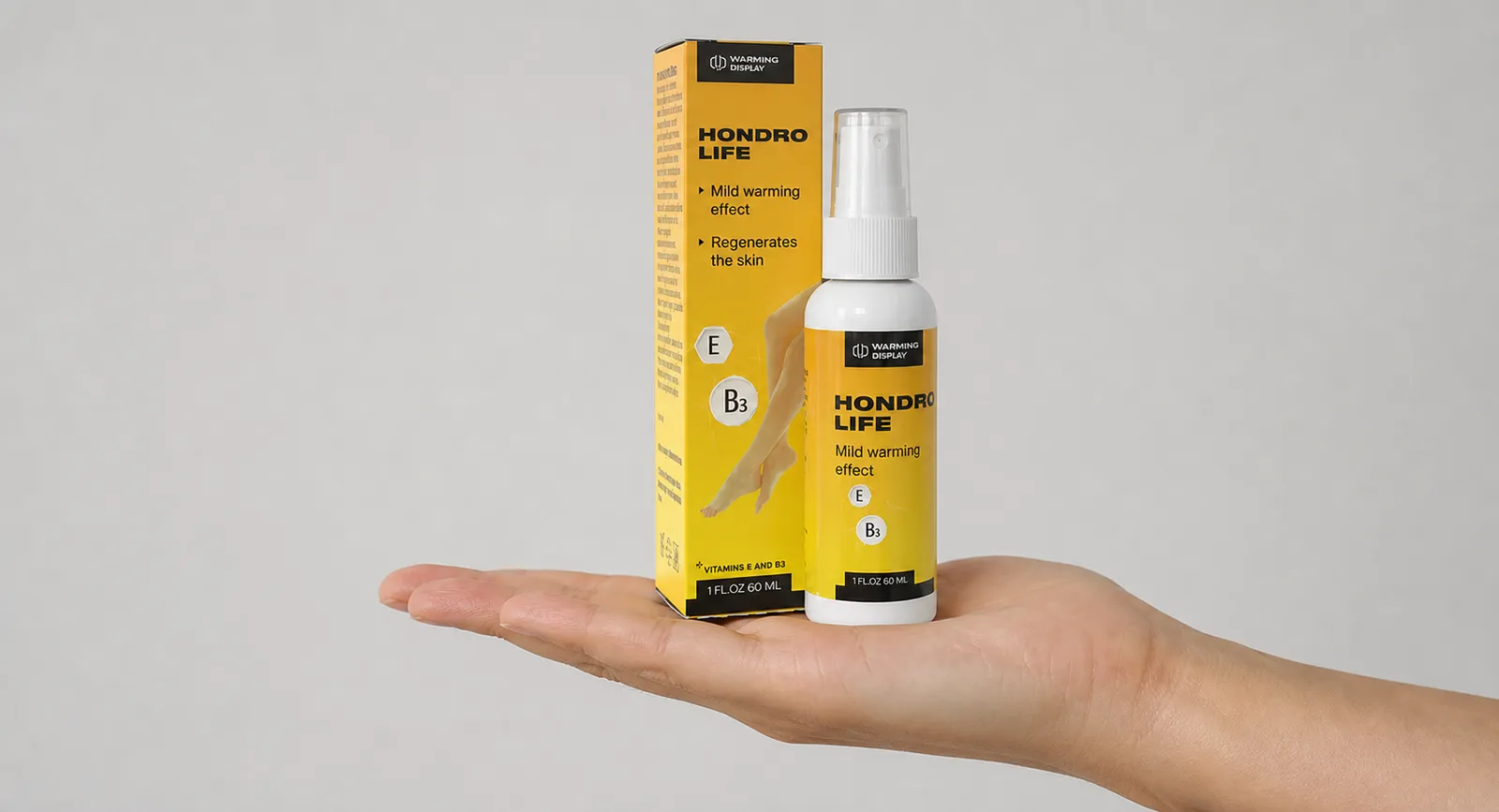 HONDROLIFE EU — Verpackung in der Hand