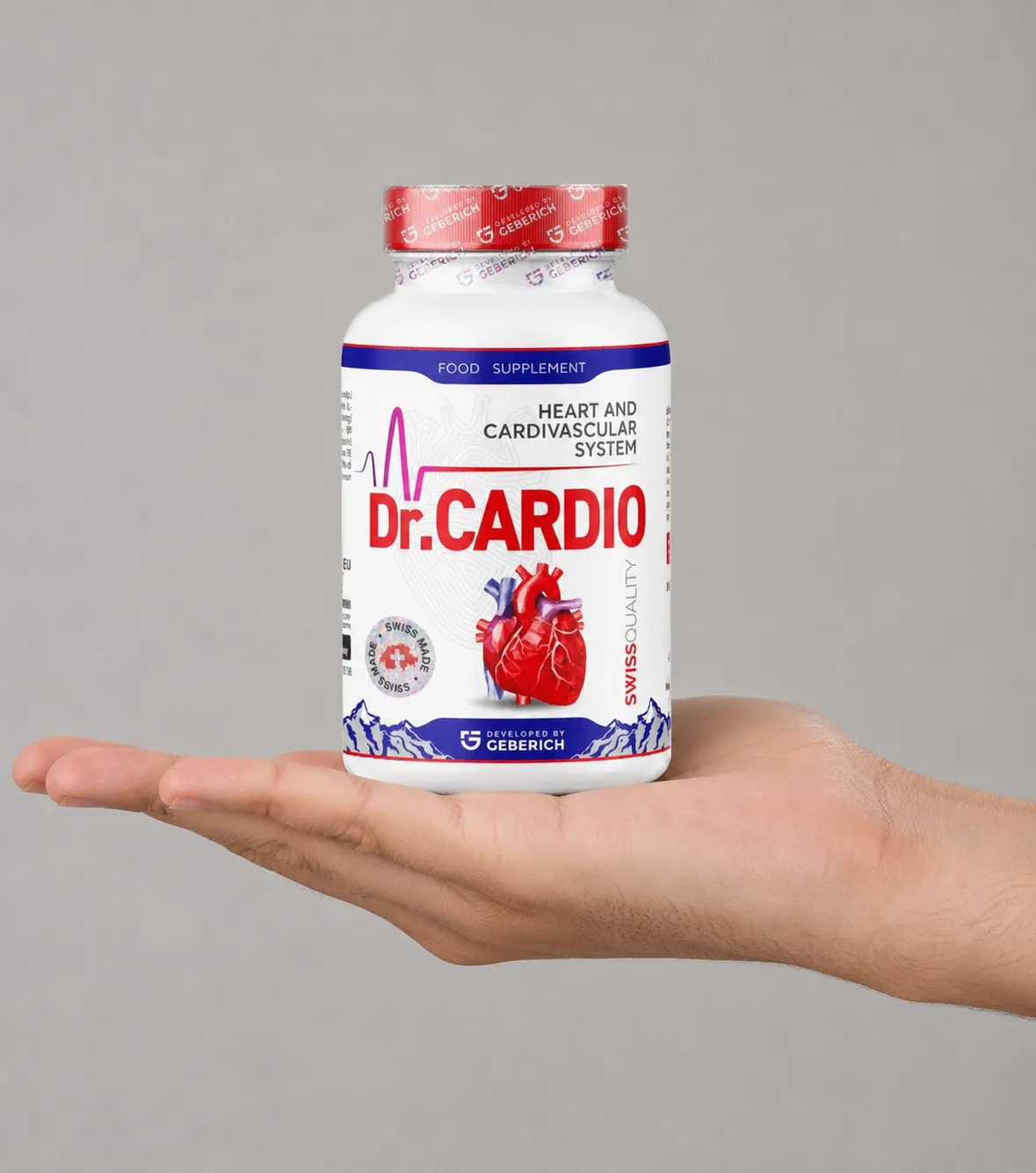 Dr.Cardio — Verpackung in der Hand