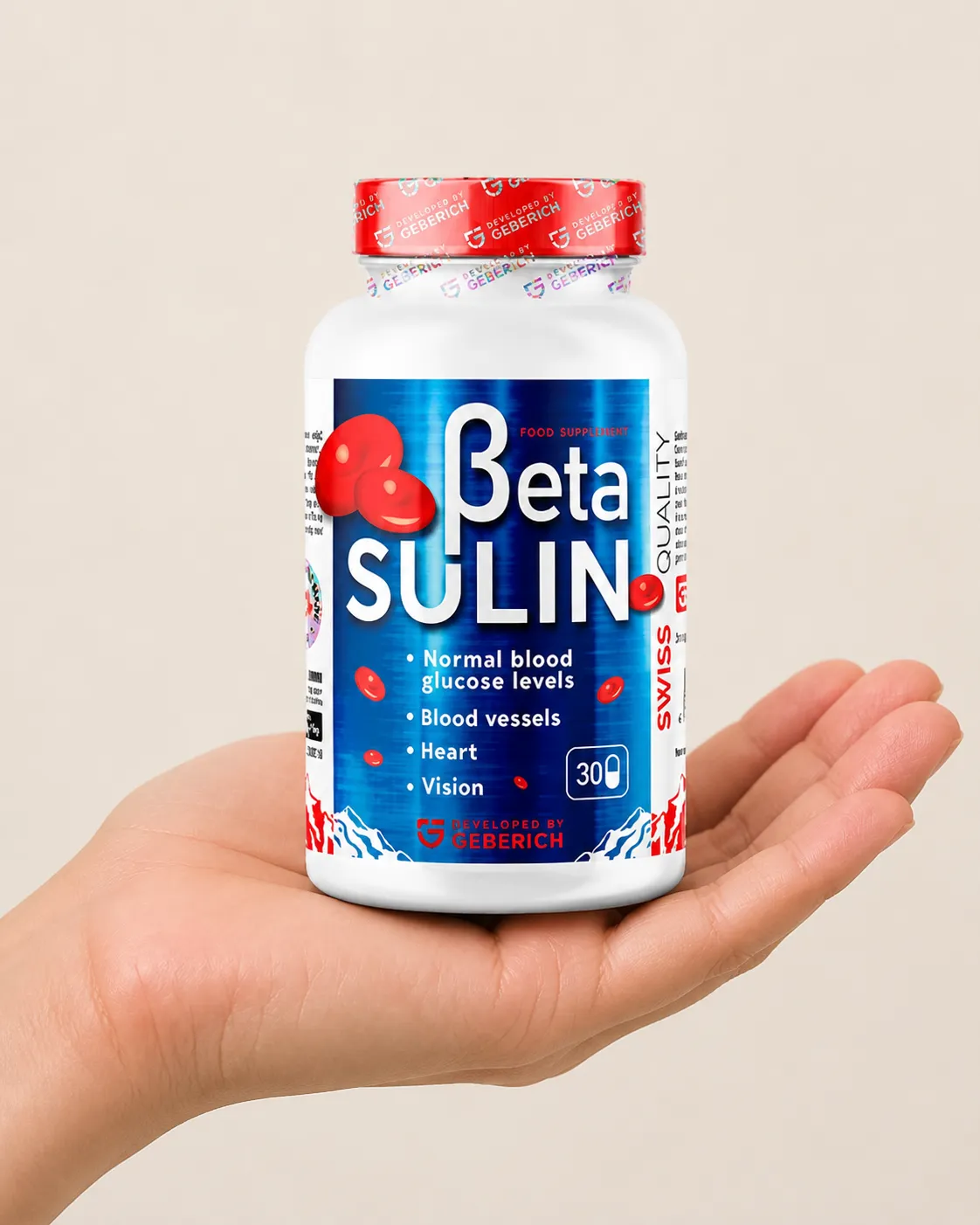 Betasulin — Verpackung in der Hand