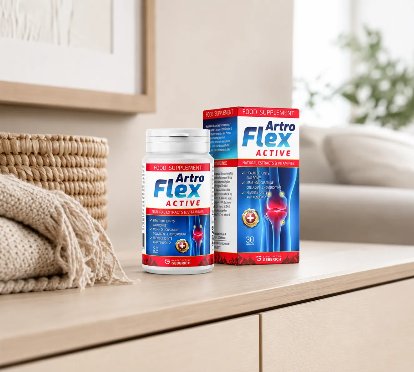 Artroflex Active — Verpackung im Alltag