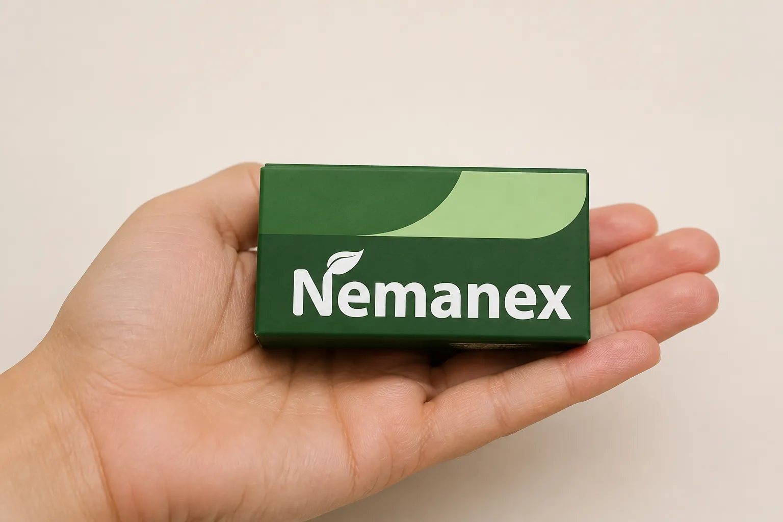 NEMANEX EU — Verpackung in der Hand