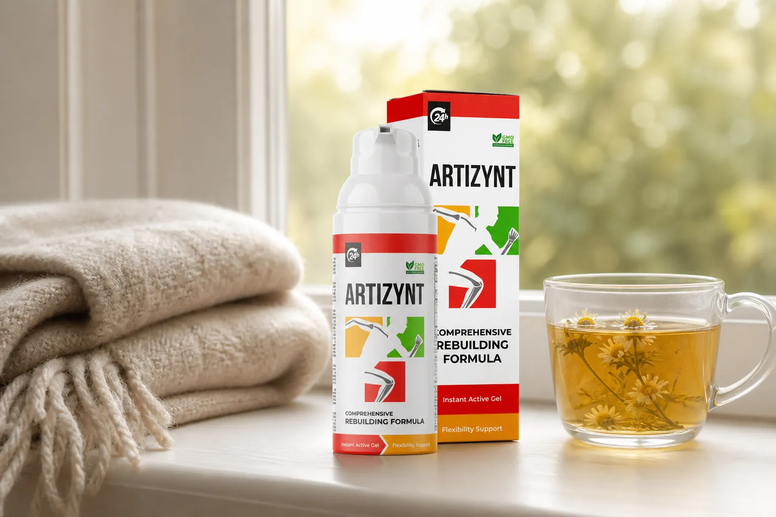 ArtiZynt Gel Full price + — Verpackung im Alltag
