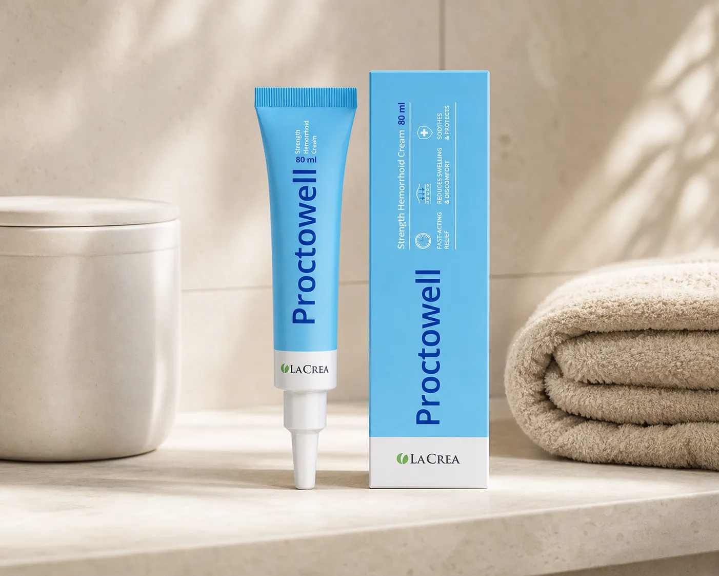 Proctowell — Verpackung im Alltag