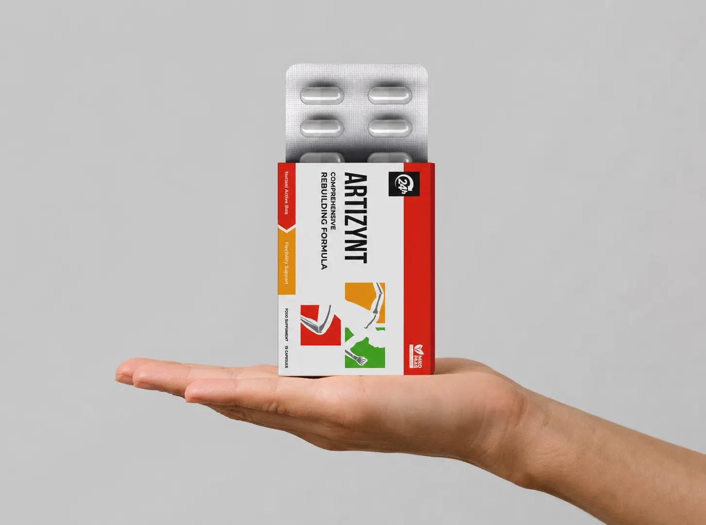 ArtiZynt Capsules Full price + — Verpackung in der Hand