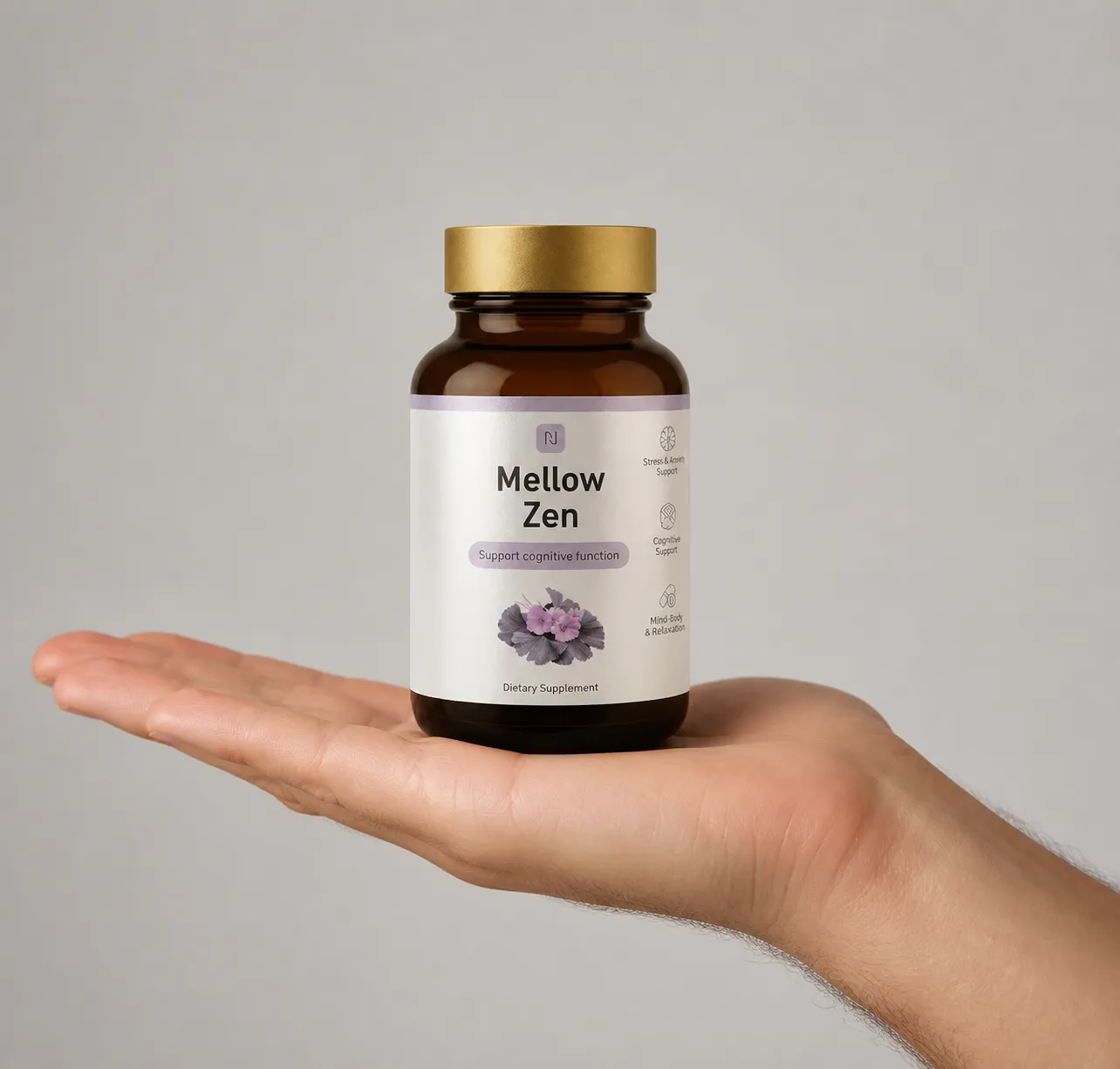 Mellow Zen — Verpackung in der Hand