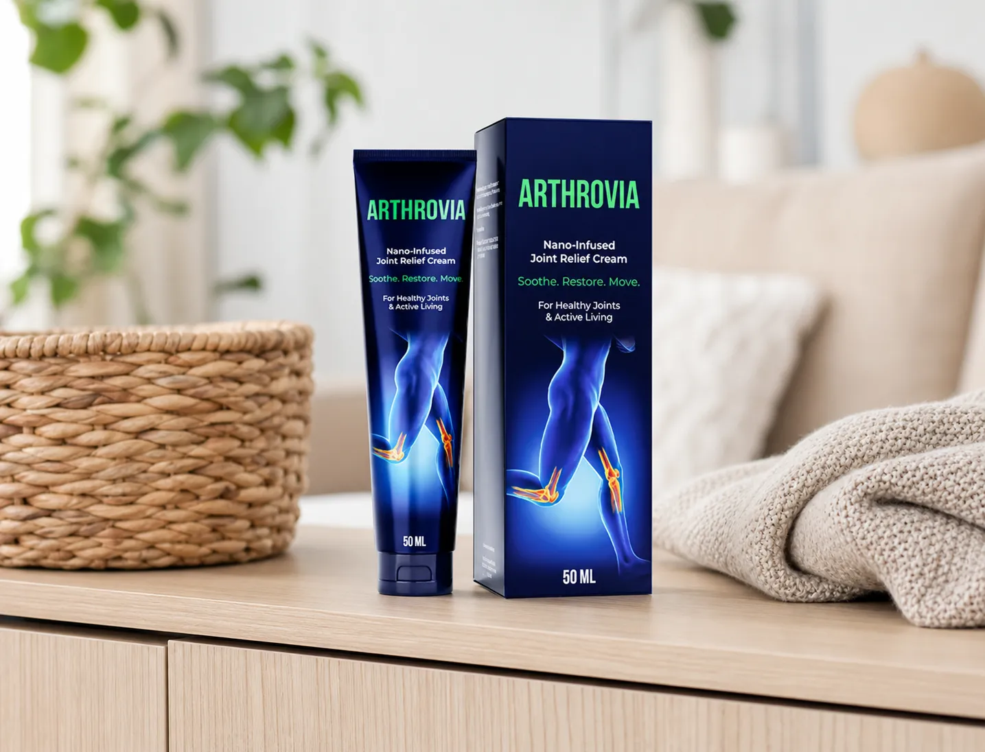 Arthrovia — Verpackung im Alltag