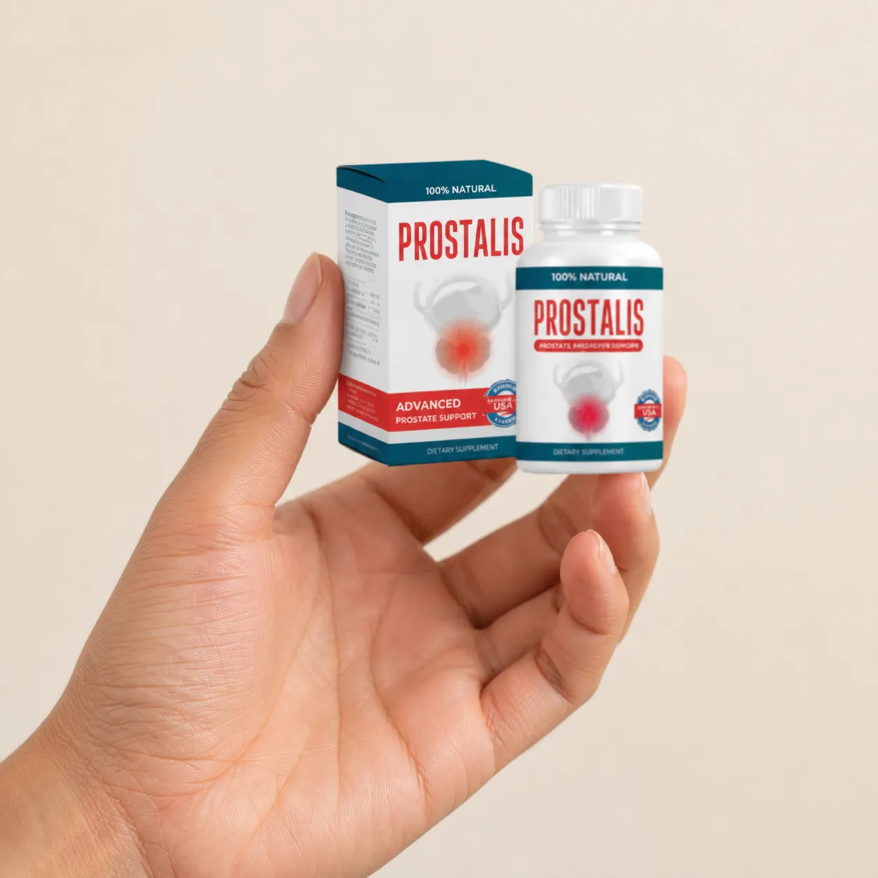 Prostalis Full price + — Verpackung in der Hand