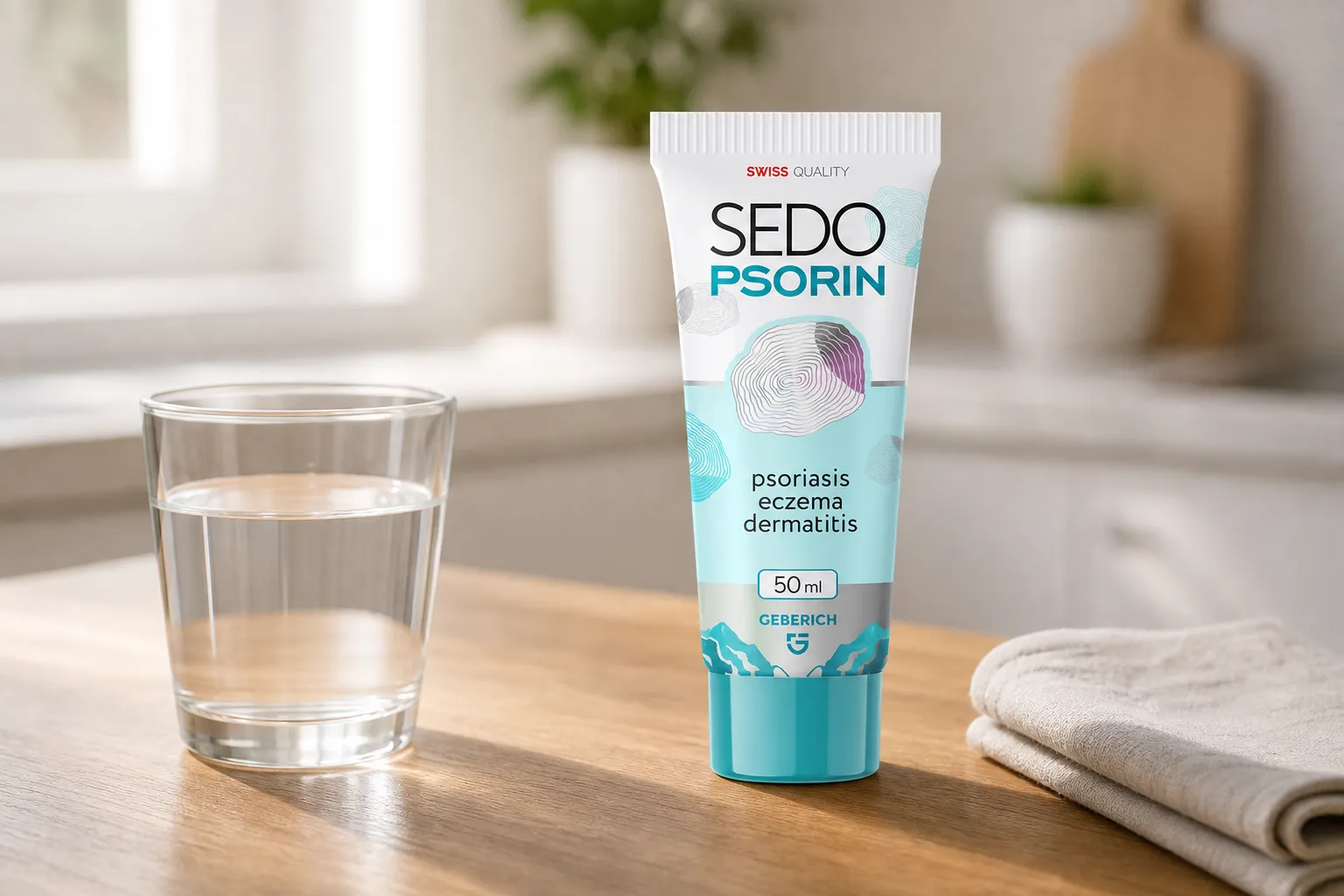 Sedopsorin — Verpackung im Alltag