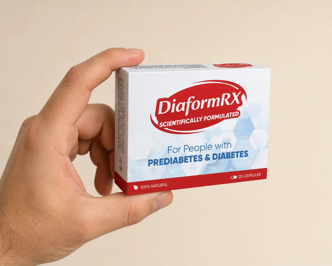 DiaformRX Full price + — Verpackung in der Hand