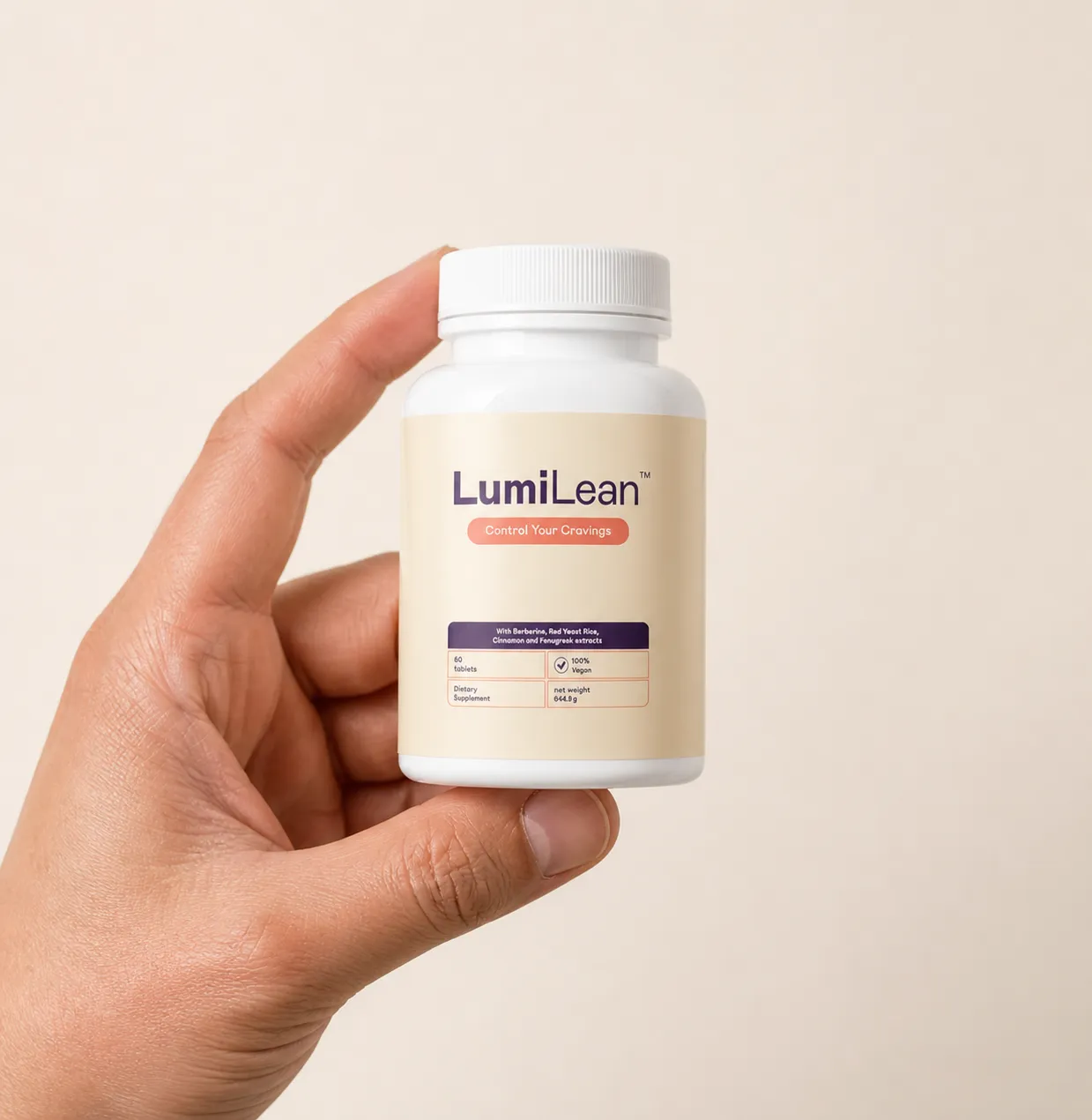 LUMILEAN — Verpackung in der Hand