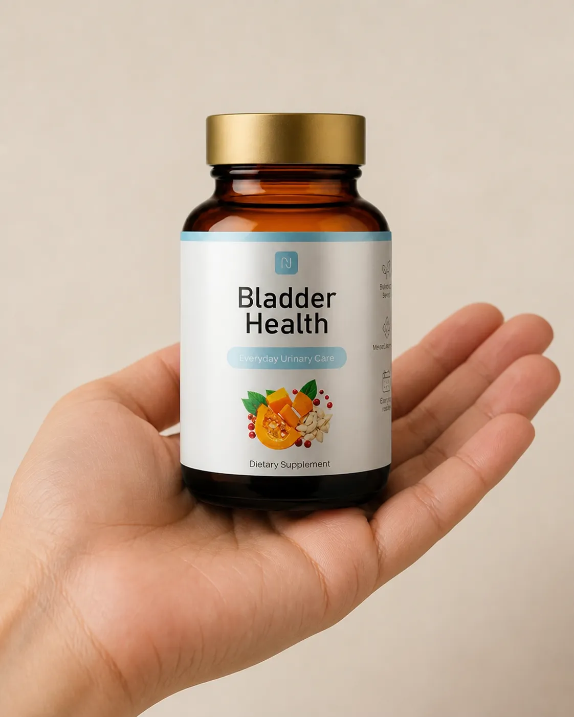 Bladder Health — Verpackung in der Hand