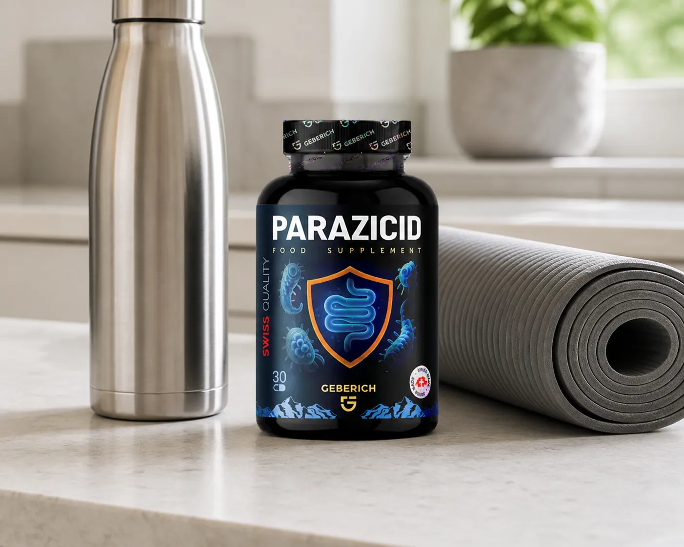 Parazicid — Verpackung im Alltag