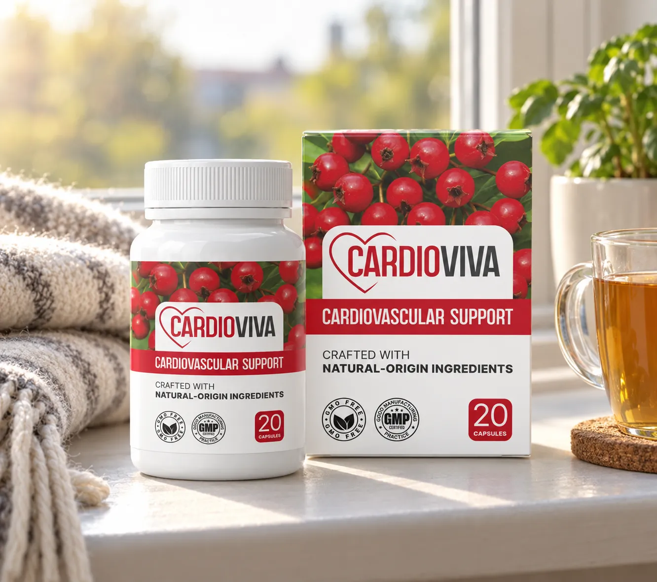 CardioViva — Verpackung im Alltag