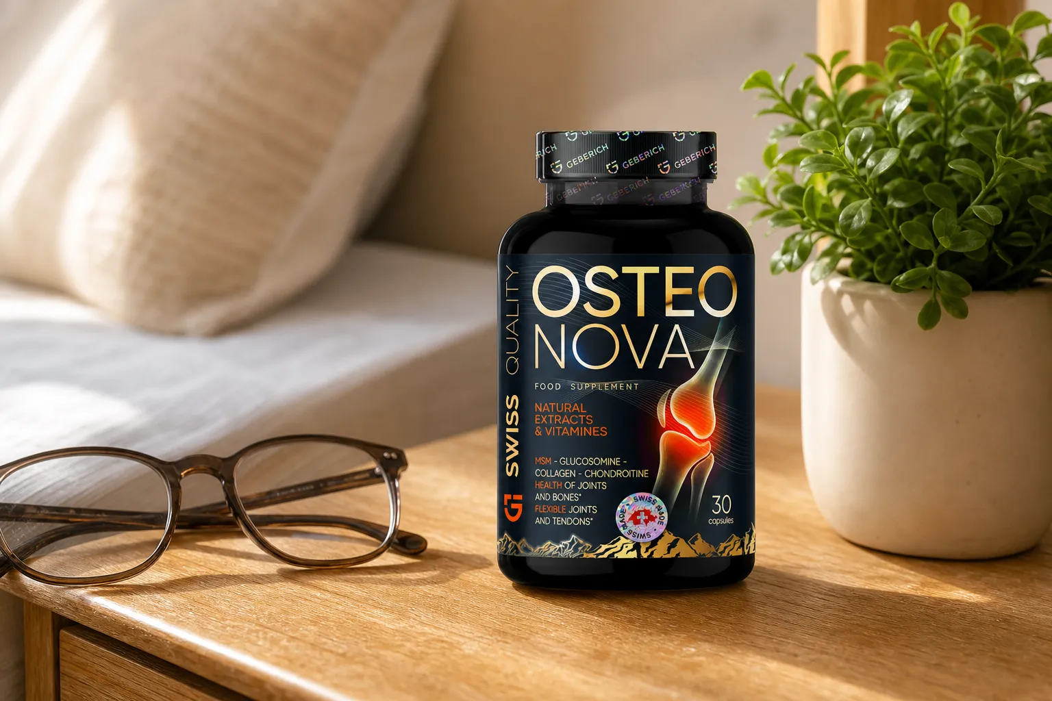 OsteoNova — Verpackung im Alltag