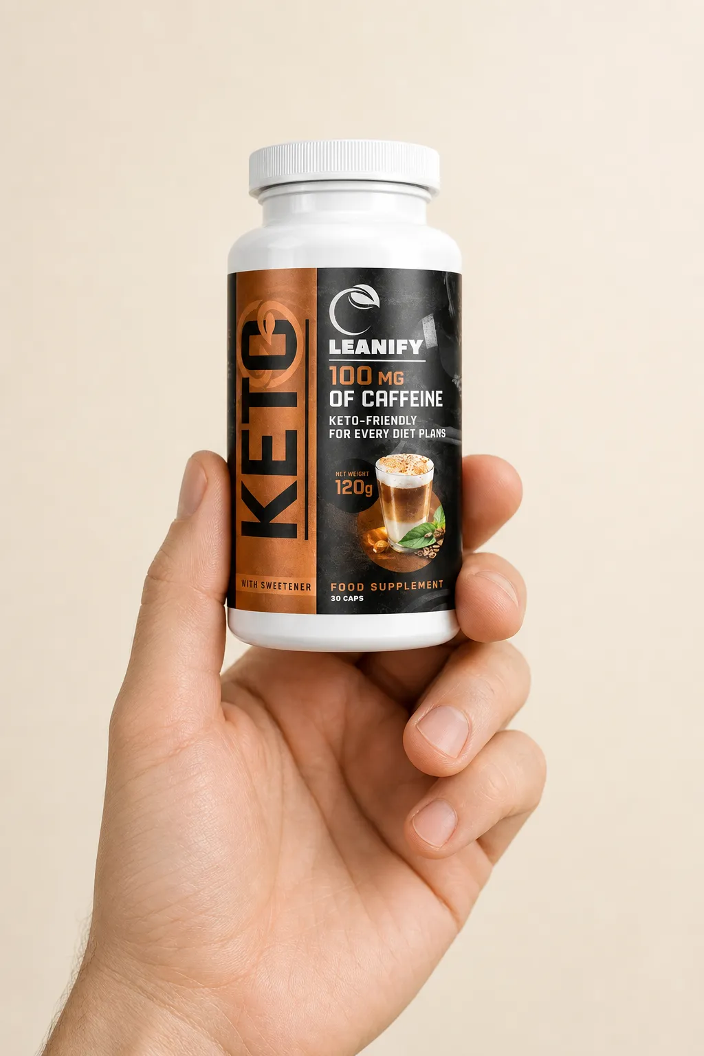 Leanify Keto — Verpackung in der Hand
