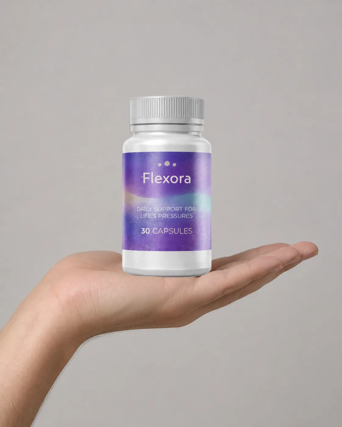 Flexora — Verpackung in der Hand