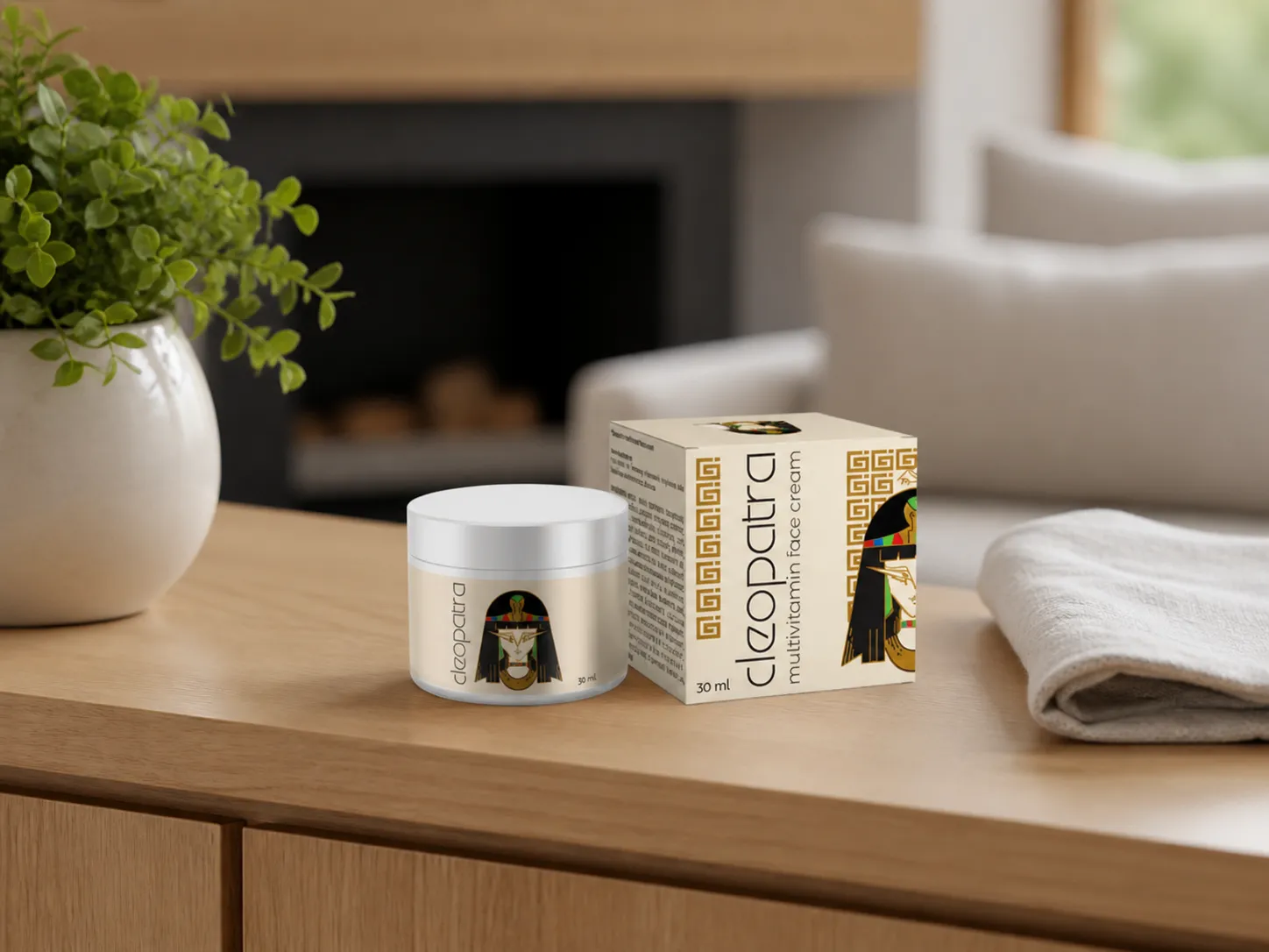 Cleopatra cream lp — Verpackung im Alltag