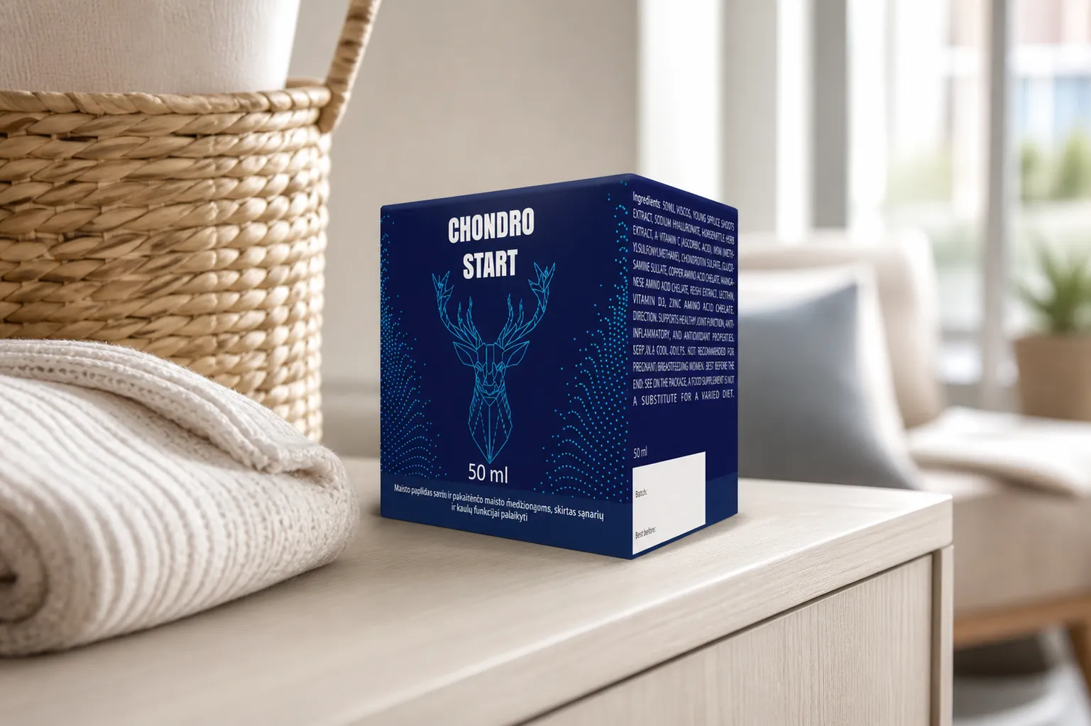 Chondrostart — Verpackung im Alltag