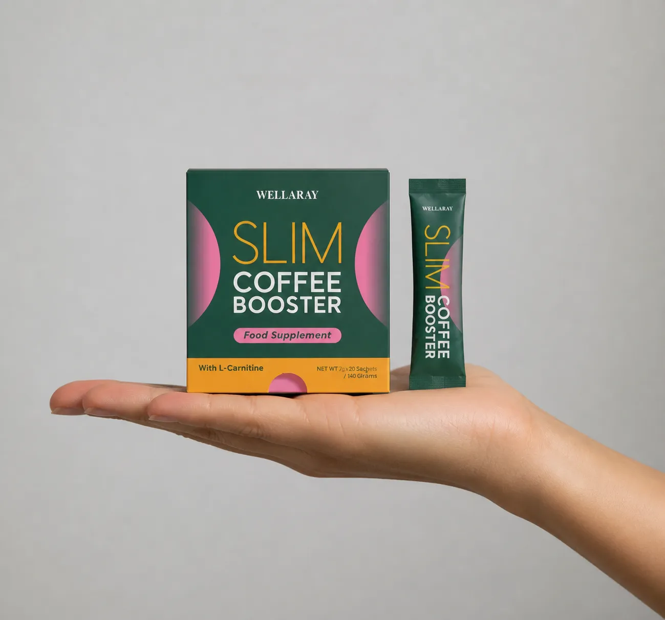 Wellaray — Verpackung in der Hand