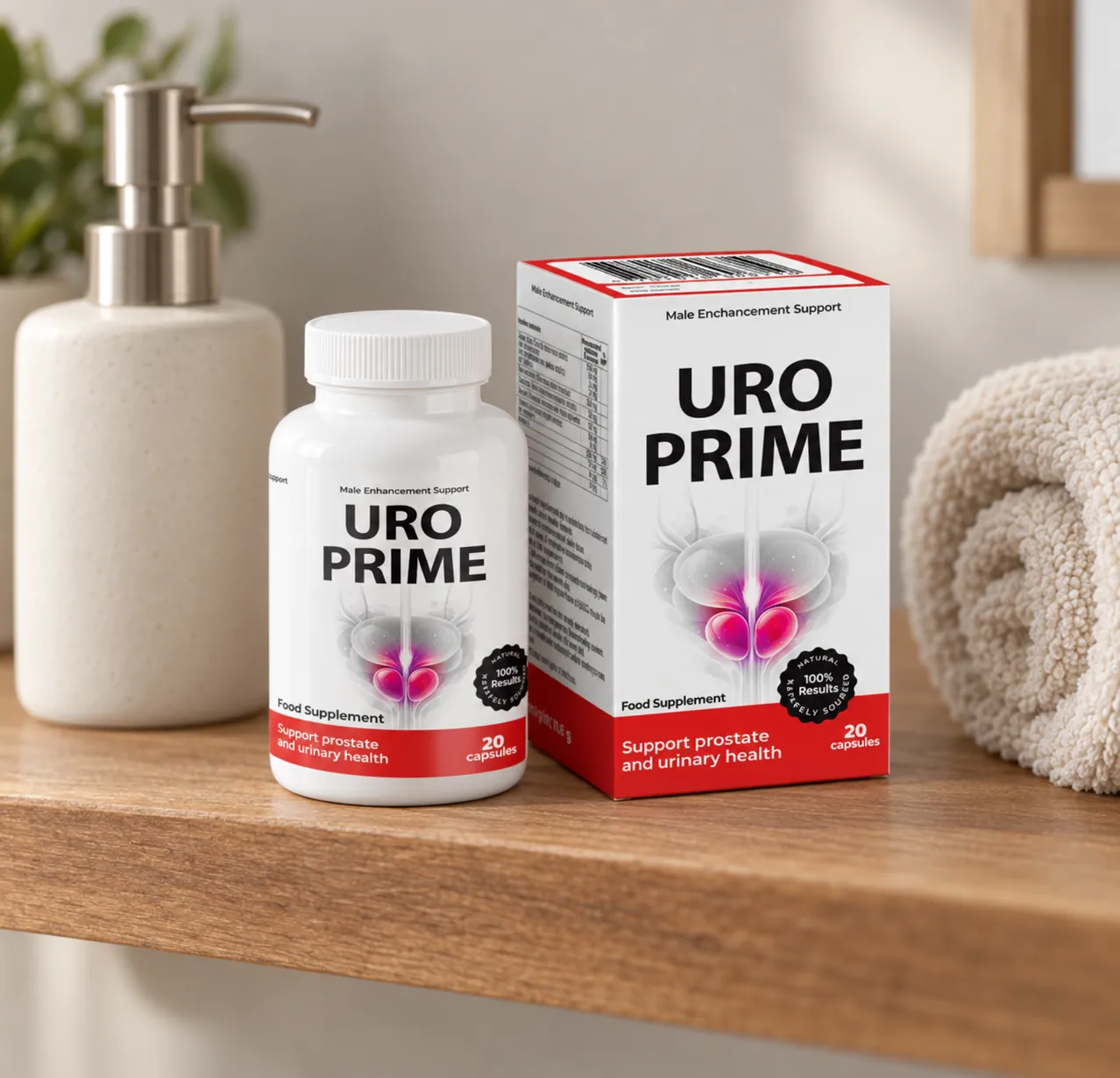UroPrime — Verpackung im Alltag
