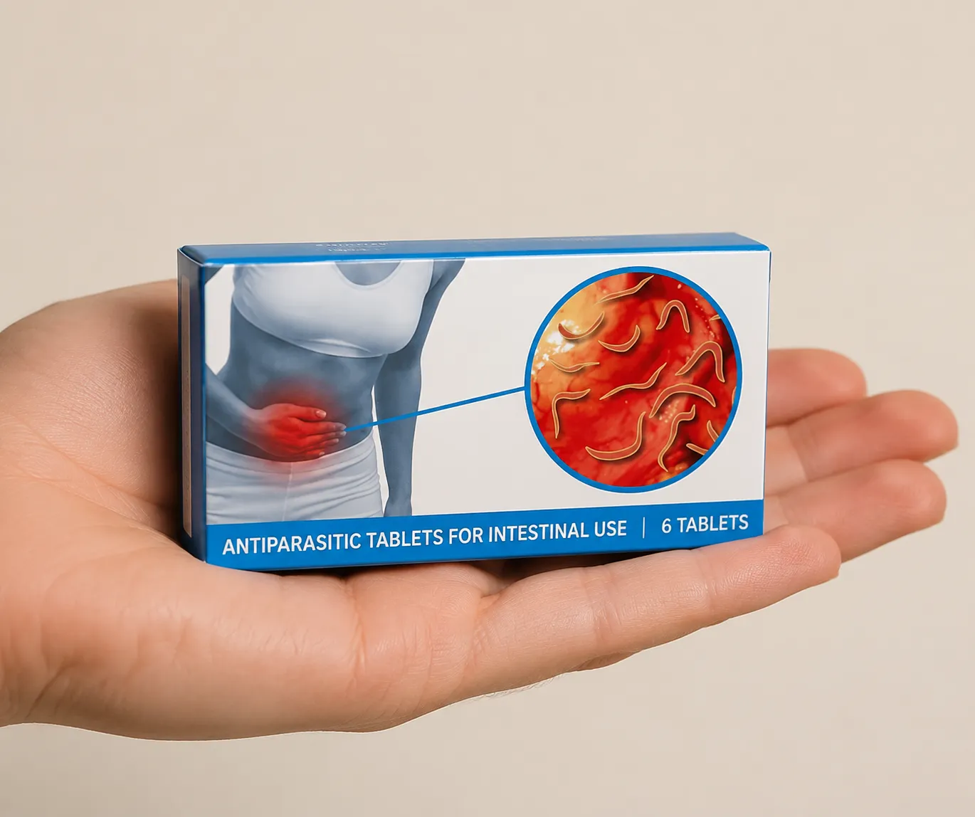 Nemanex — Verpackung in der Hand