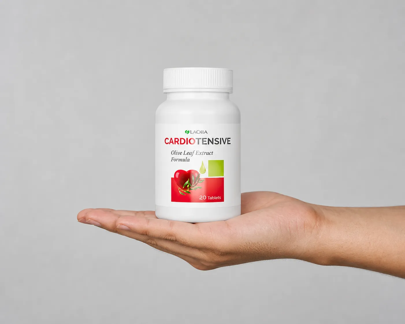 Cardiotensive — Verpackung in der Hand