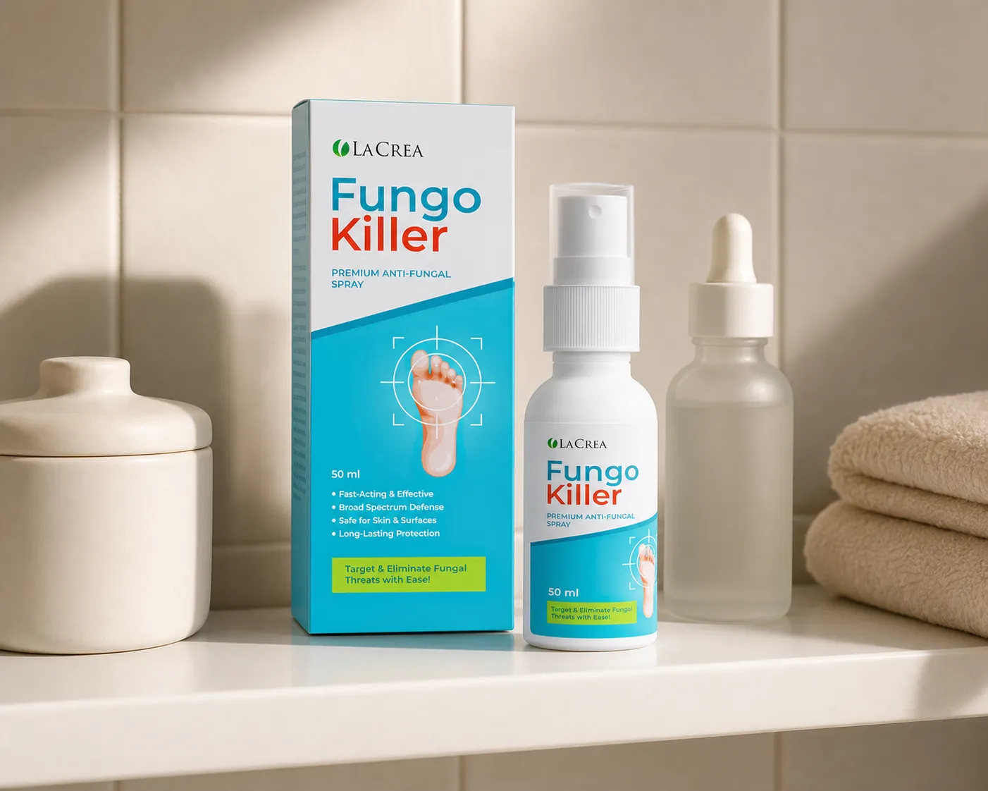 Fungokiller — Verpackung im Alltag