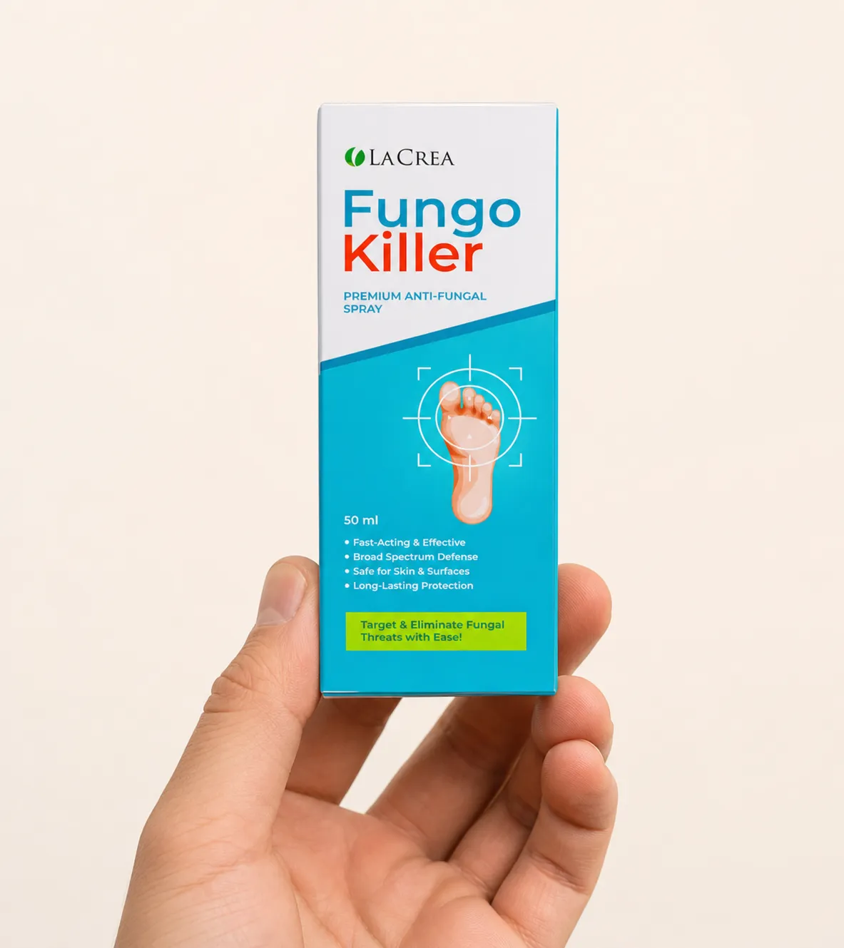 Fungokiller — Verpackung in der Hand