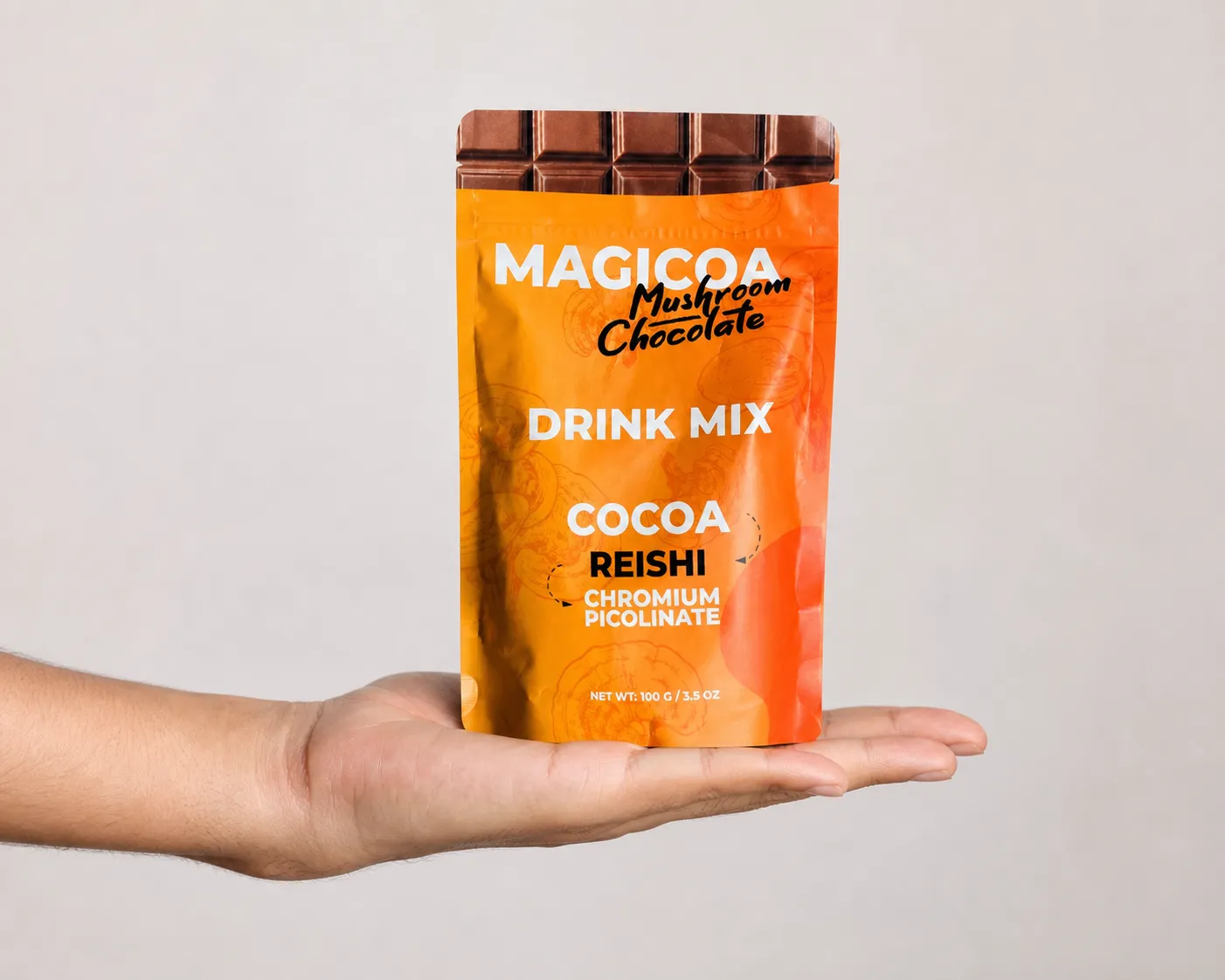 Magicoa — Verpackung in der Hand
