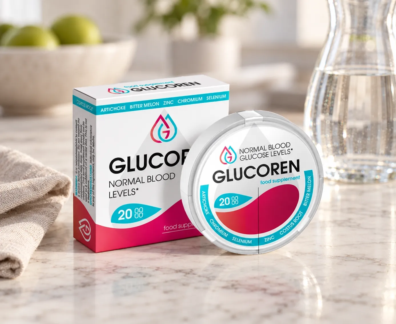 Glucoren 49 EUR — Verpackung im Alltag