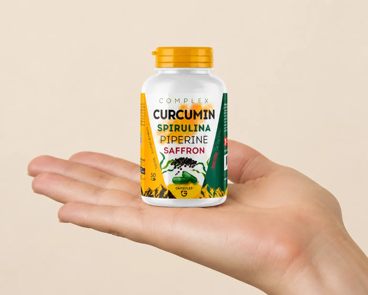Curcuma Complex — Verpackung in der Hand
