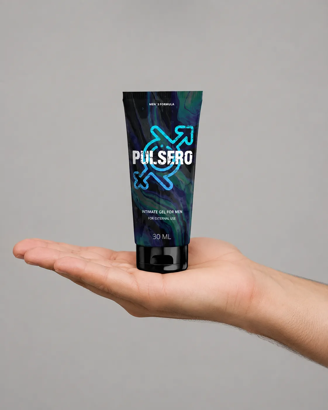 Pulsero gel — Verpackung in der Hand