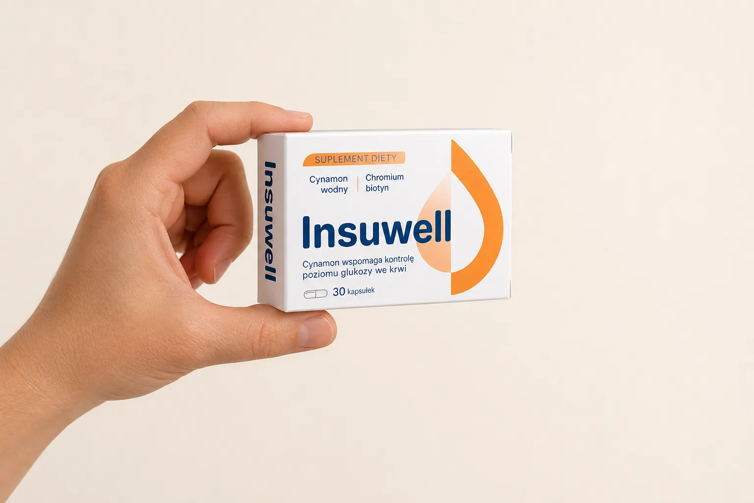 Insuwell — Verpackung in der Hand