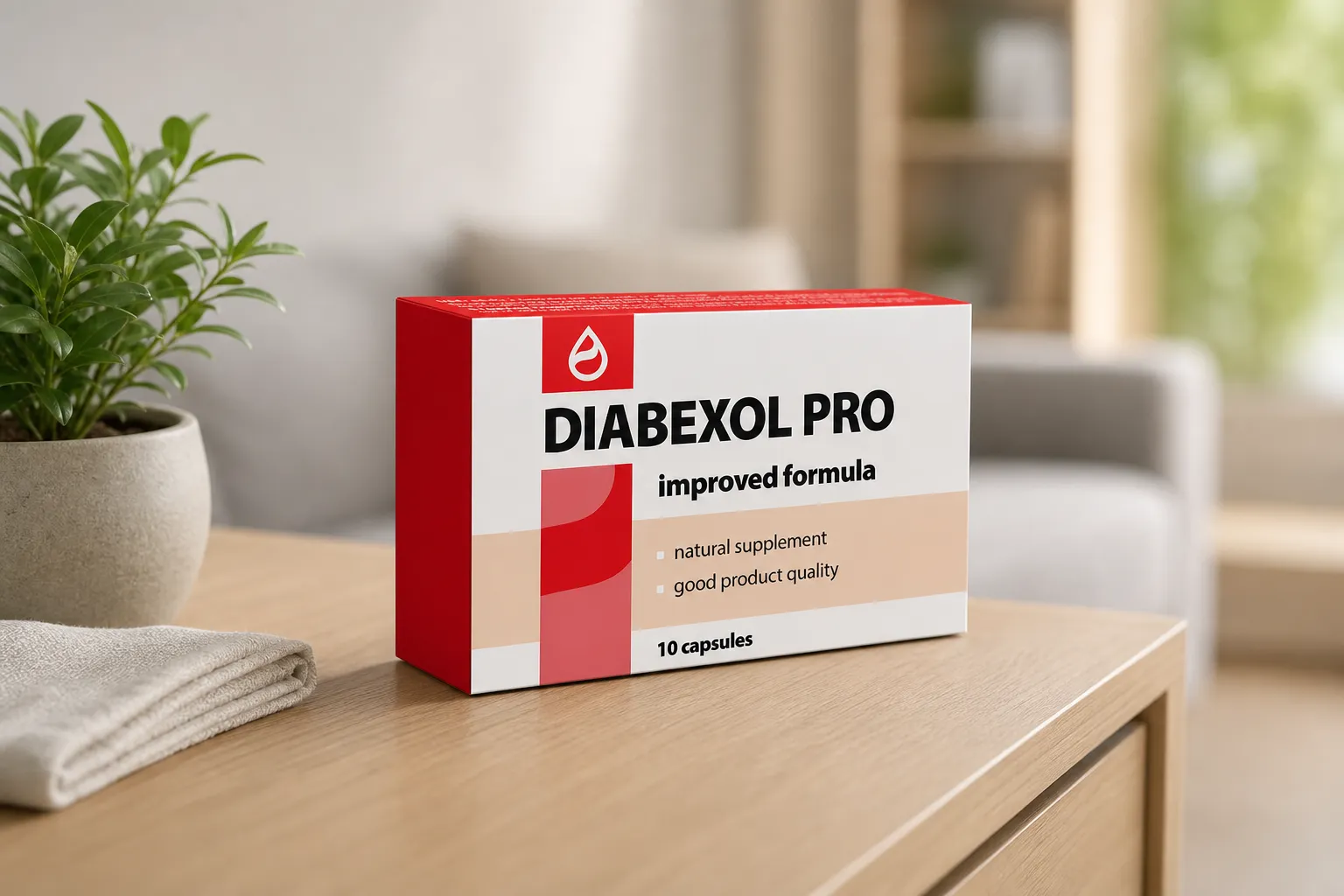 Diabexol Pro — Verpackung im Alltag
