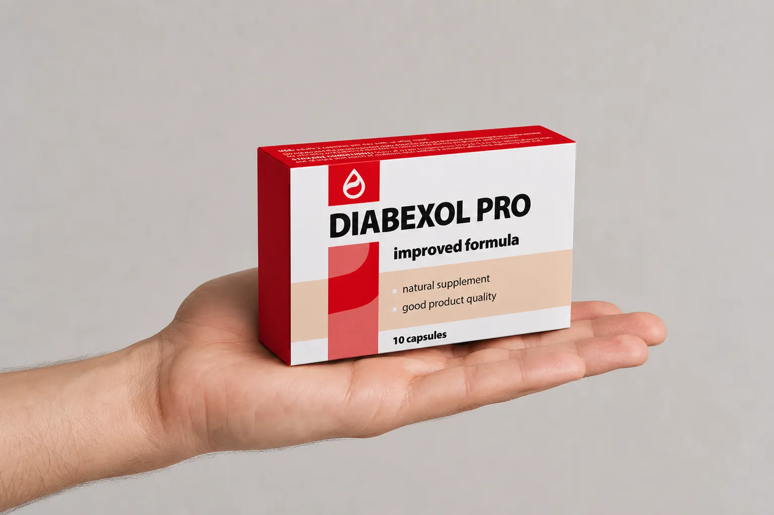 Diabexol Pro — Verpackung in der Hand