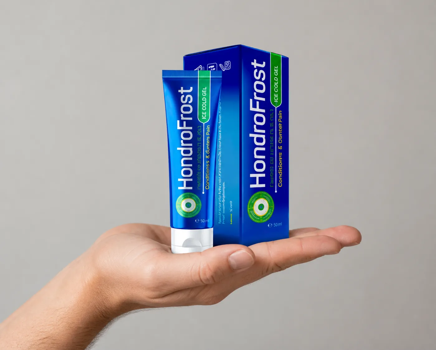 Hondrofrost — Verpackung in der Hand